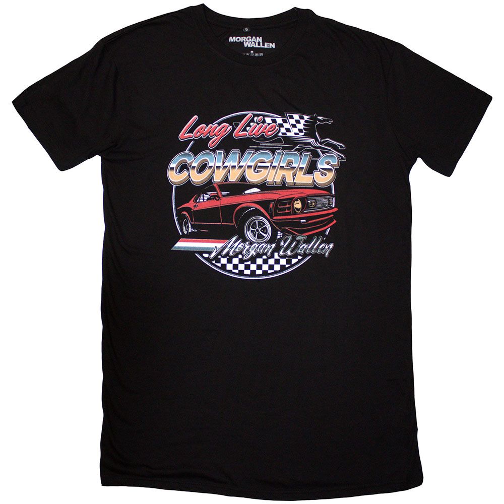 Morgan Wallen - Cowgirls Car T-Shirt-Kleid - Schwarz